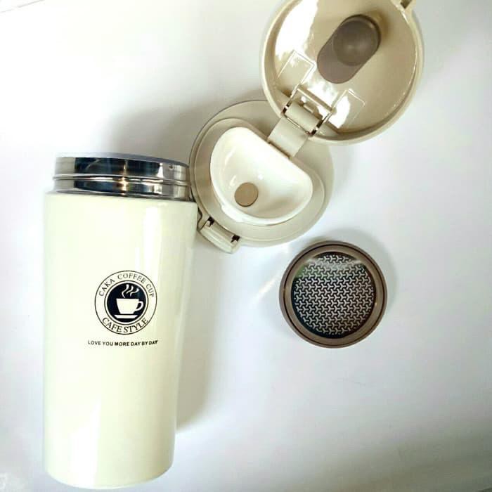 Trend-TERMOS KOPI MUG COFFEE TAHAN AIR PANAS &amp; ES VACUUM COFFEE CUP STAINLESS STEEL 380 ML