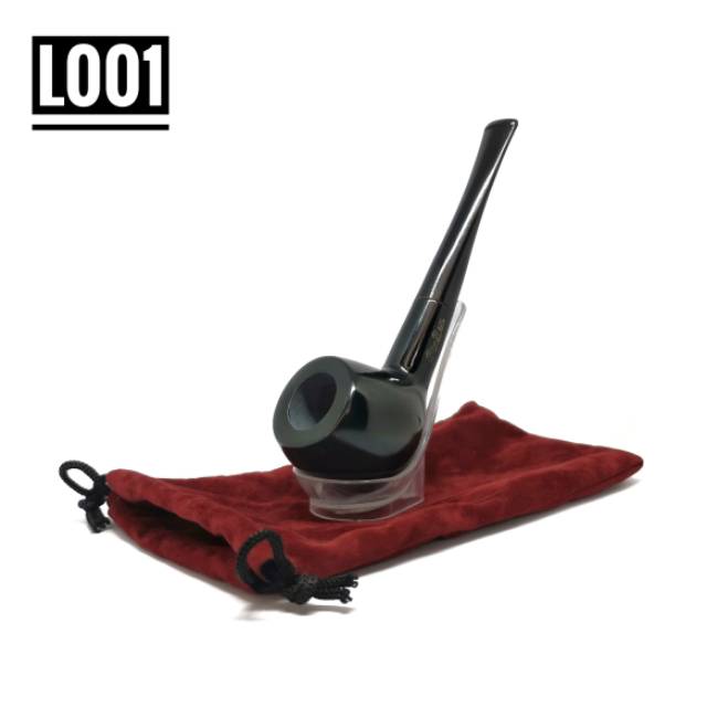 Pipa Cangklong Big Ben L001 - Padud Ala Sherlock Holmes Glossy Black Hadiah Orang Tua