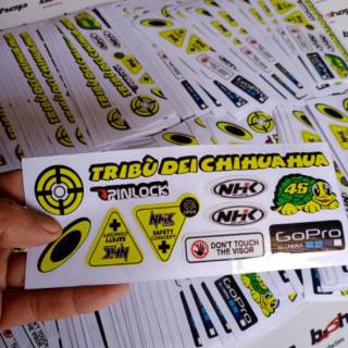  Stiker  helm  visor warning kaca  INK KYT SHOEI AGV NHK  ZEUS 