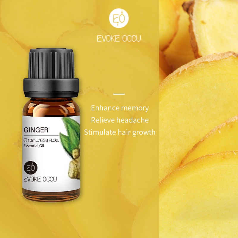 Evoke Occu - Ginger 10ml Essential Oil Minyak Aroma Terapi Diffuser Humidifier Natural Relax Fresh Candle Soap Bath Aromatherapy