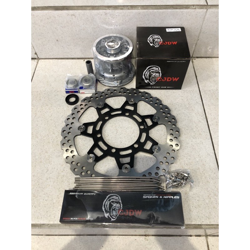 disc piringan Dtracker CJDW set tromol plus ruji dan baut stenlis bisa ke as 15 dan 12