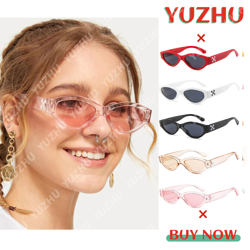 (YUZHU) COD New Fashion Retro Style Cat Eye Kacamata Bingkai Kecil untuk Wanita