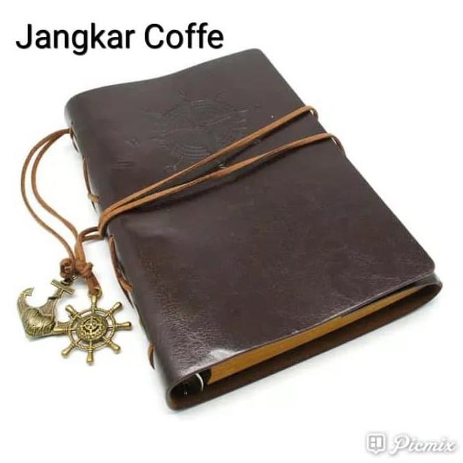 

BUKU CATATAN KULIT KULIT BINDER NOTEBOOK BUKU TULIS - Jangkar Coffe