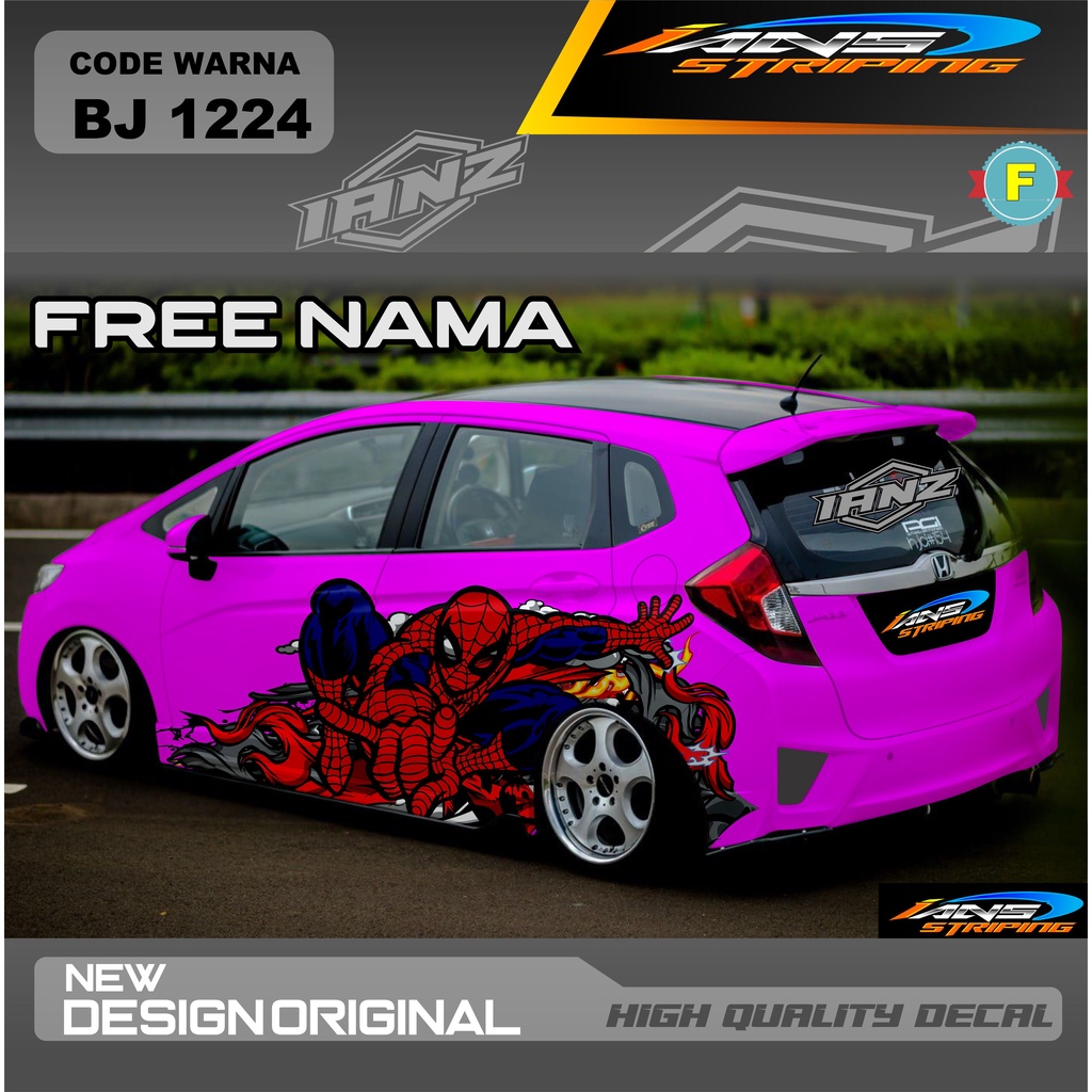 DECAL STIKER MOBIL HONDA JAZZ / VARIASI STIKER MOBIL BRIO AYLA AGYA MOBILIO / DECAL STIKER TERBARU