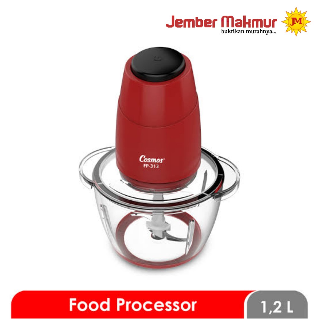 COSMOS FP-313 FOOD PROCESSOR FP313 CHOPPER COSMOS 4PISAU BLENDER COSMOS Daging baso KACA