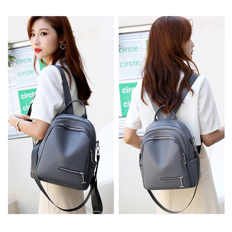 CYS Tas Ransel Wanita Fashion Korea Tas Ransel Import Real Pict Tas Ransel Berkualitas Tas Ransel Kuliah Kerja Sekolah Tas Ransel Kulit PU T255