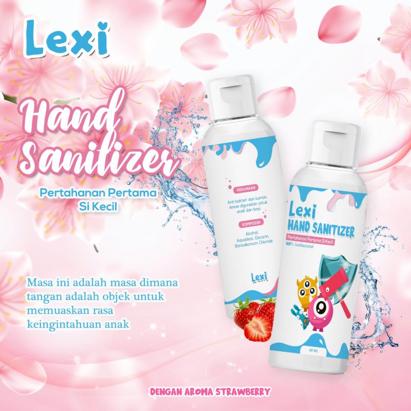 Lexi Hand Sanitizer Antibacterial for Baby and Kids by Cessa - 60 ml