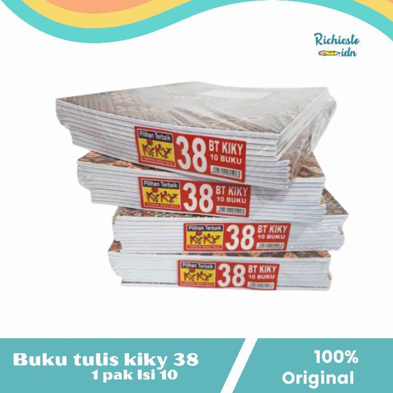 

KIKY Buku Tulis Isi 38 Lembar/10 Buku/Random