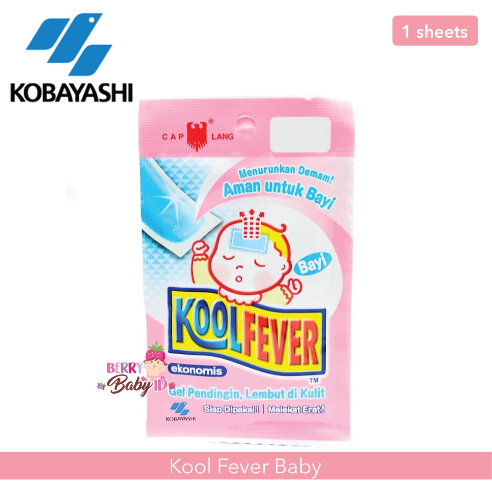 KoolFever Pereda Demam Bayi Anak Kool Fever 1 Sheet Berry Mart