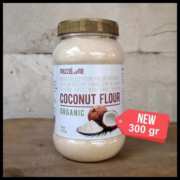 

TEPUNG KELAPA ORGANIK MEZZALUNA 250GR ORGANIC COCONUT FLOUR DIET KETO