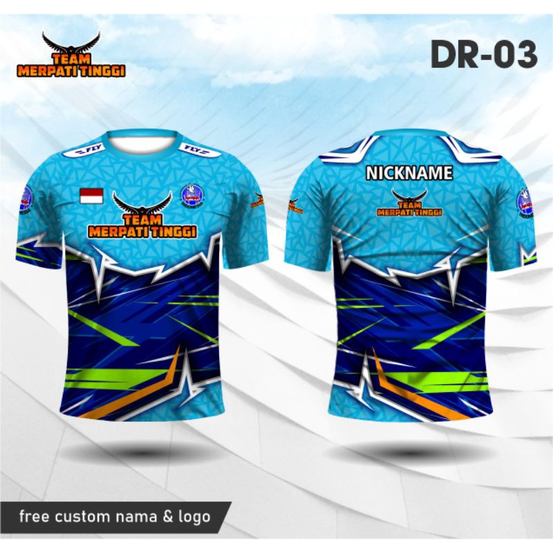 Baju Kaos Merpati Tinggi Jersey team merpati kolong panjang/pendek