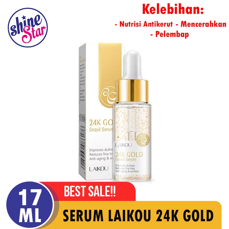 SHINE STAR - PROMO MURAH - Serum Siput Mengencangkan Mencerahkan Wajah Anti Keriput Penuaan 17ml - Serum Wajah Penghilang Flek Hitam dan Glowing