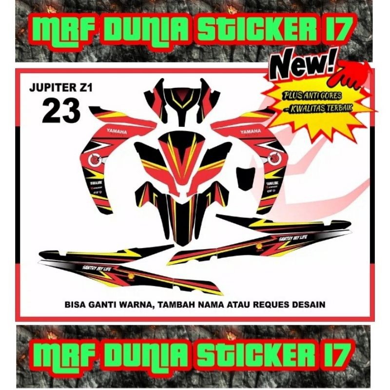 Sticker decal Jupiter Z1 Full Body Striping Jupiter Z1 Sticker Jupiter Z1 Sticker Jupiter Z1 23