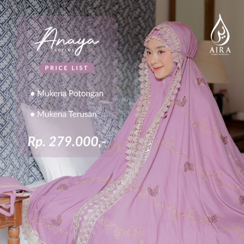 mukena ANAYA model potongan & terusan