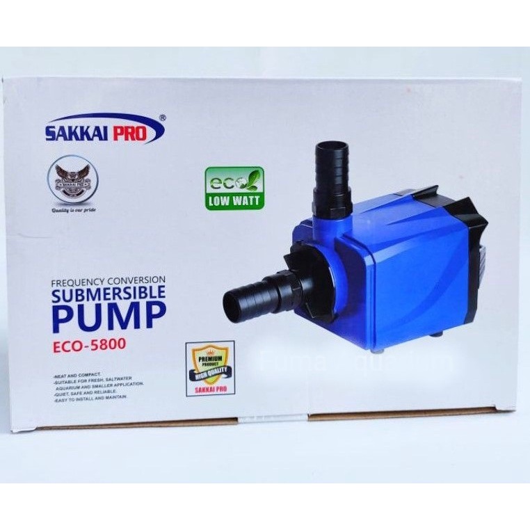 POMPA CELUP POMPA KOLAM 5000 L / JAM SAKKAI PRO ECO 5800 / Aquarium Acc