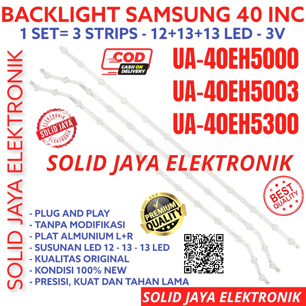 BACKLIGHT TV LED SAMSUNG 40 INC UA 40EH5000 40EH5003 40EH5300 40EH UA40EH5000 UA40EH5003 UA40EH5300 AK LAMPU BL UA-40EH5000 UA-40EH5003 UA-40EH5300 40INCH 40INC 40IN UA-40EH5000AK UA-40EH5003AK UA-40EH5300AK 40EH5000AK 40EH5003AK U40EH5300AK