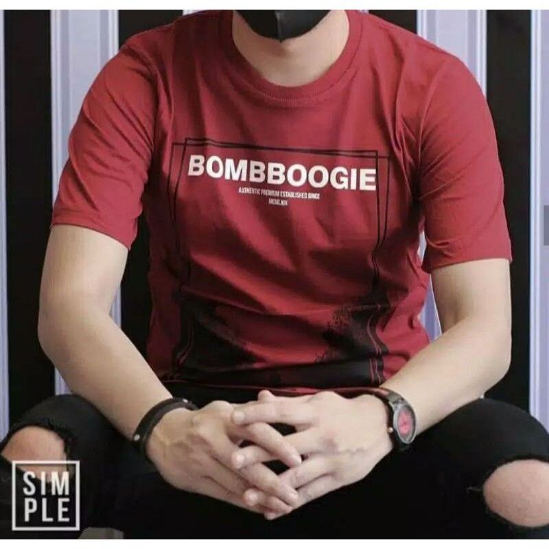 Kaos cowok lengan pendek Kaos cowok Bomboogie