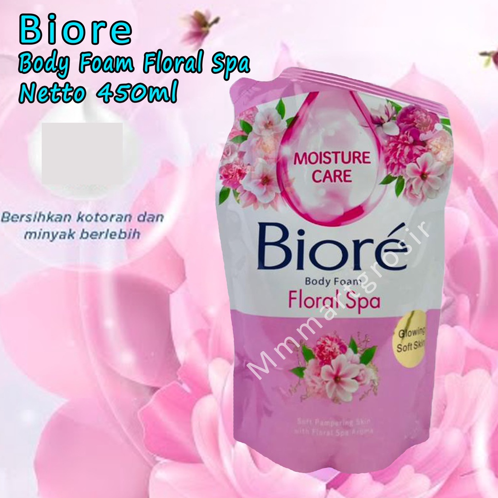 Biore / Sabun Mandi / Moisture care / glowing soft skin/ Floral Spa / 400ml