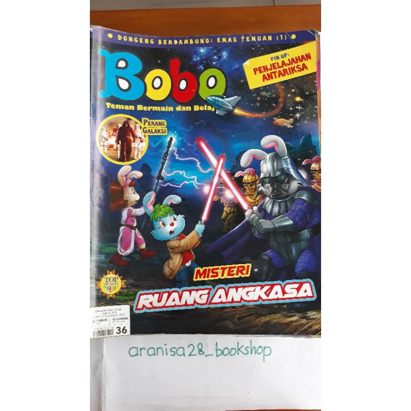 Majalah BOBO Bekas Edisi Tahun 2015