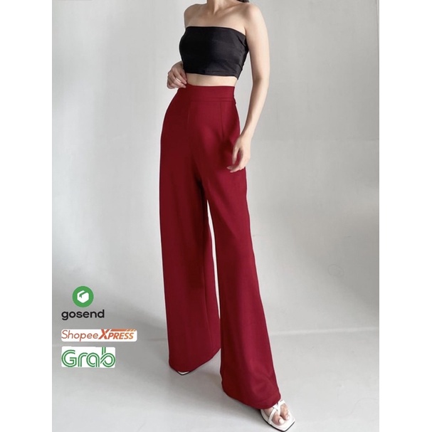 Long Cullote Highwaist Pants