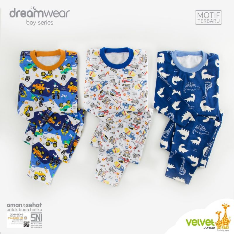 Velvet Junior Piyama Dreamwear seri terbaru boy series cielo