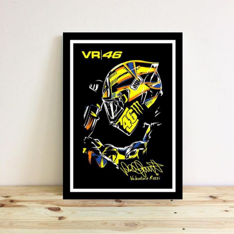 poster hiasan dinding valentino rossi 17.