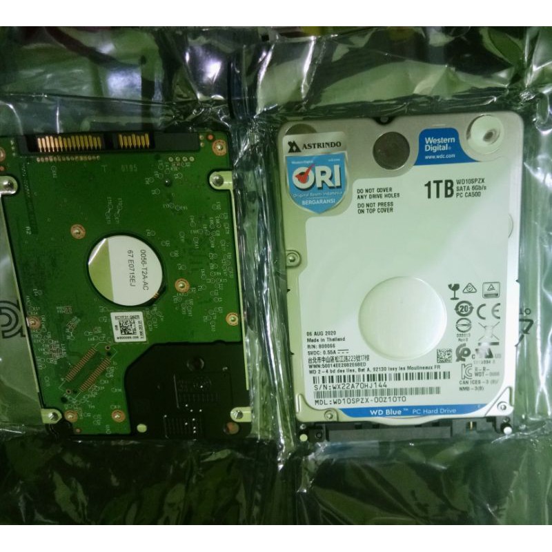 HARDISK LAPTOP WD BLUE 1TB ORIGINAL ASTRINDO