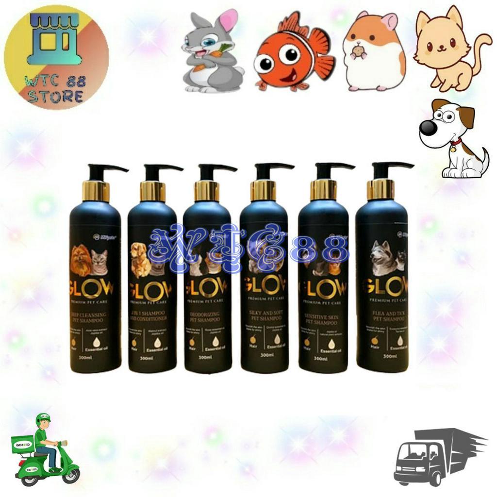 shampoo pet GLOW 300ML shampo premium kucing anjing