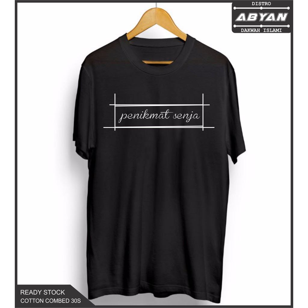 Kaos Distro Kaos Dakwah Kaos Gunung Penikmat Senja Cotton Combed 30S Premium