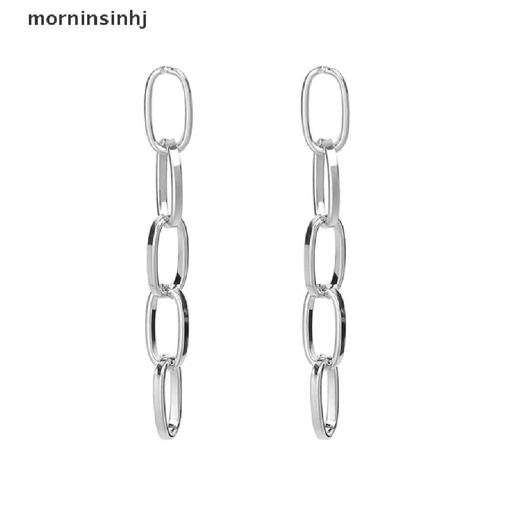 Mornin Anting Tusuk Gantung Statement Bahan Alloy Desain Geometrirumbai Untuk Wanita