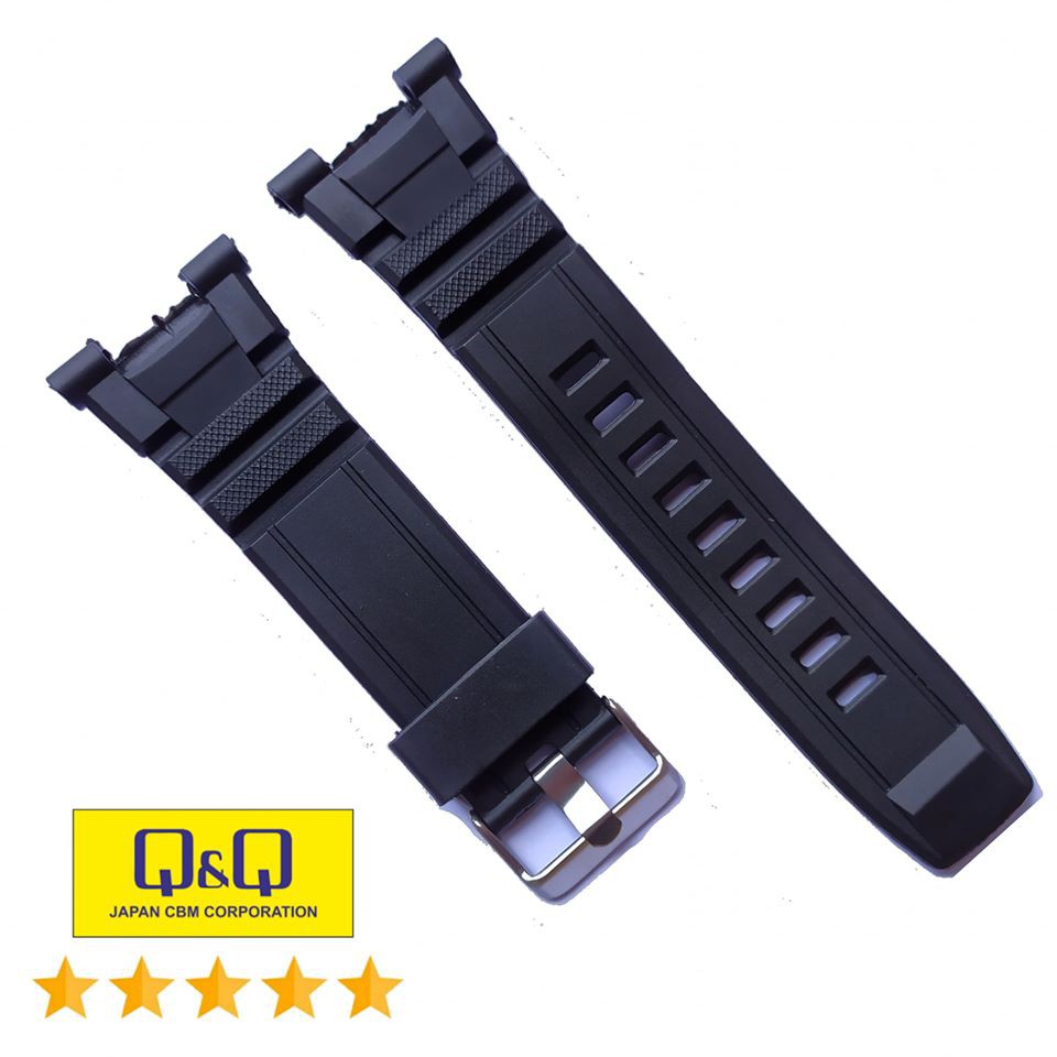 Strap QQ QnQ Q&amp;Q GW-86 QnQ GW86 Tali Jam Tangan Q&amp;Q GW 86 Black.