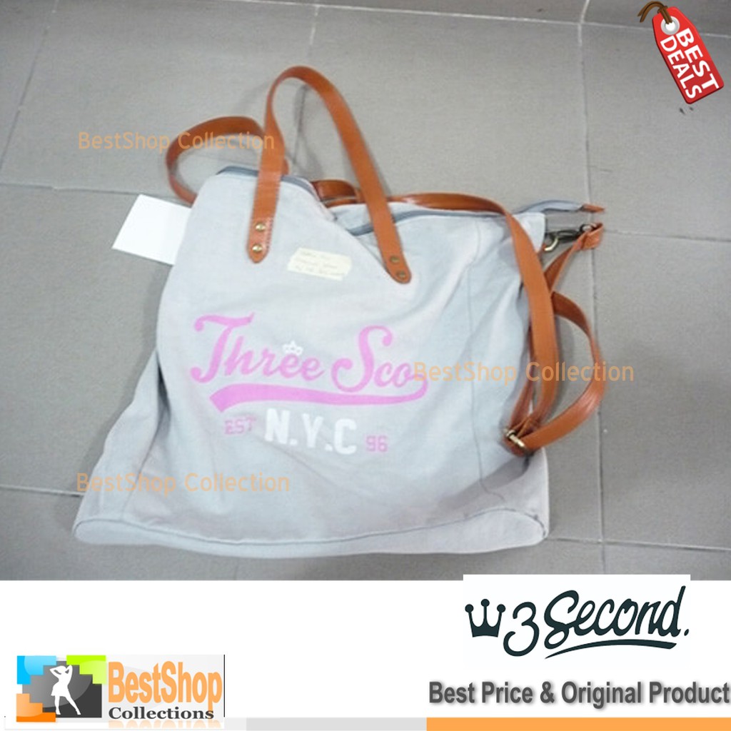 TAS HANDBAG WANITA 3SECOND - TSC 099 / ABU