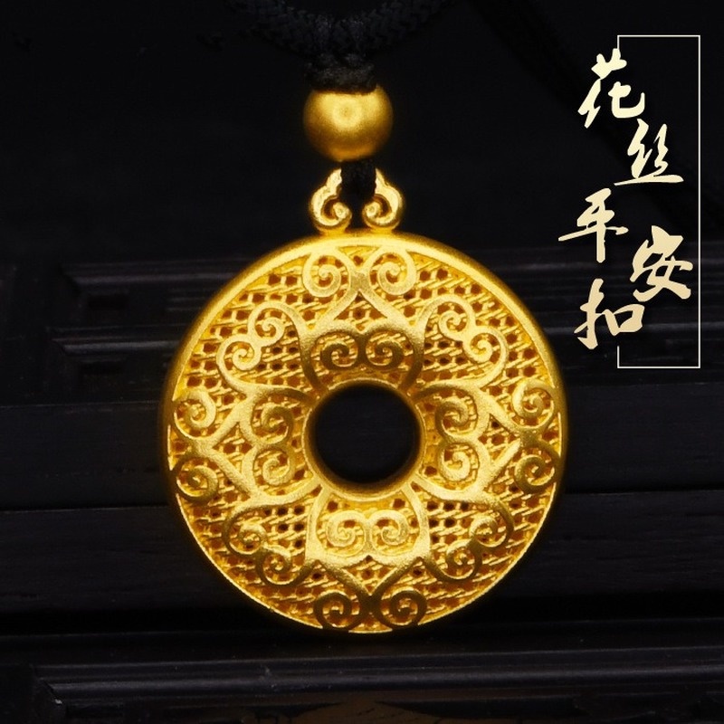 [Ready Stock]Fashion Gold-Plated Hollow Flower Pendant Necklace