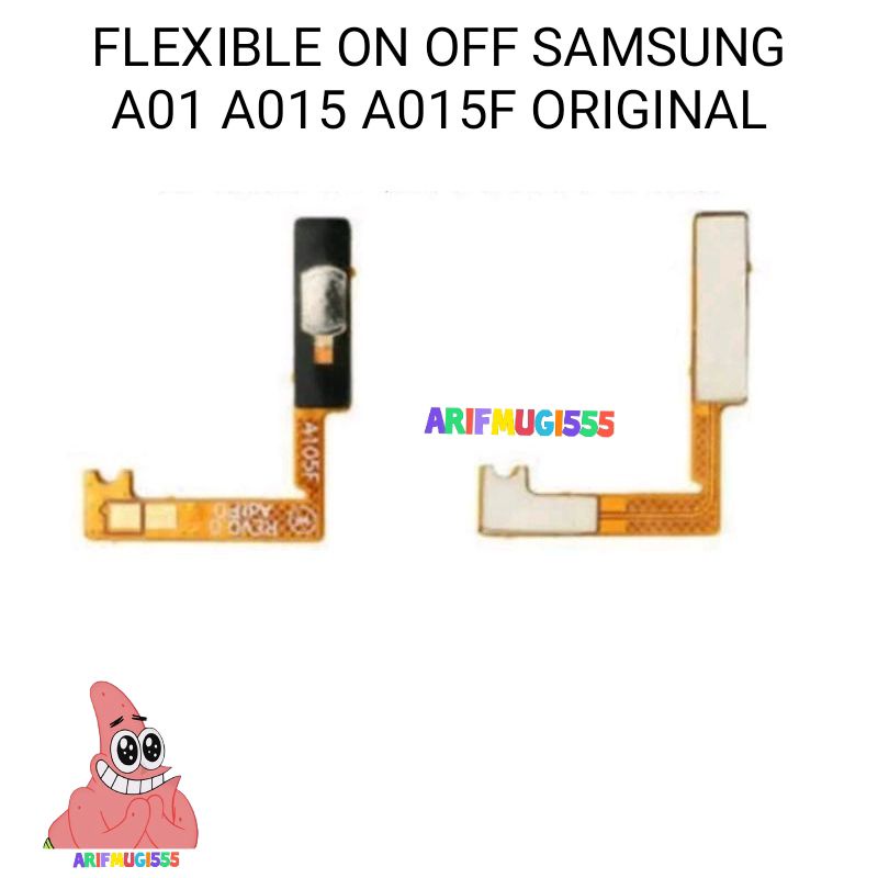 Flexible Tombol on off Samsung Galaxy A01 A015f Original