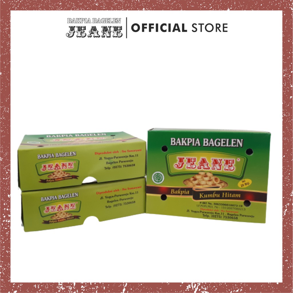 FAVORIT  "Bakpia Bagelen Jeane" Bakpia Basah Rasa Kumbu Hitam