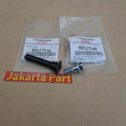Pin kaliper plus baut kaliper MR527536/40 pin caliper polos cakram depan L200 strada ford ranger