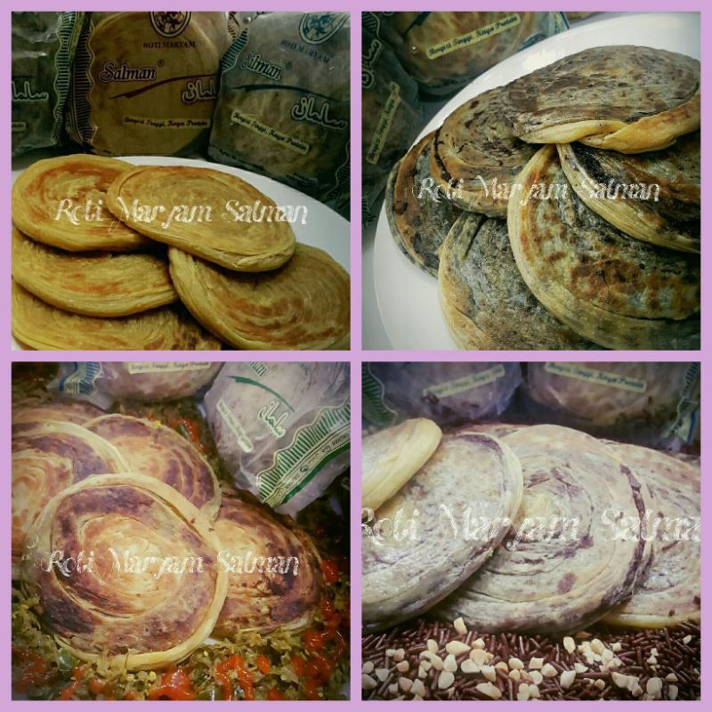 

Roti Maryam Salman Asli ALL VARIAN RASA 1 Pack Isi 5 Original Coklat Cokelat kacang Daging Frozen