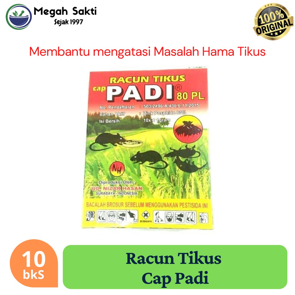 MGS - Racun Tikus Rodentisida Pembasmi Tikus Ampuh Cap Padi