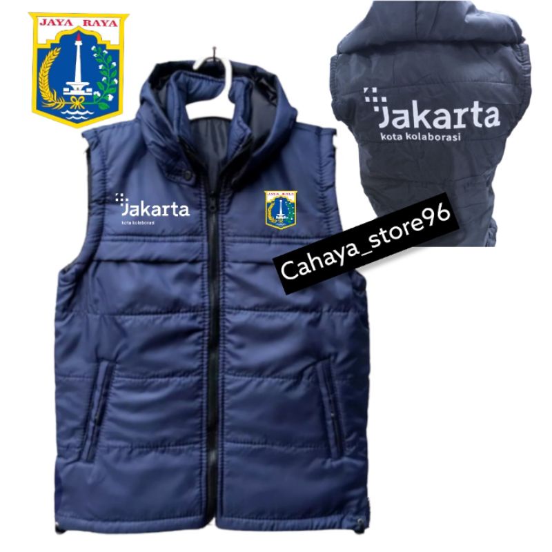 Jaket Rompi Logo Bordir Jakarta Kota Kolaborasi / Jaket Jakarta Kolaborasi S-XXL