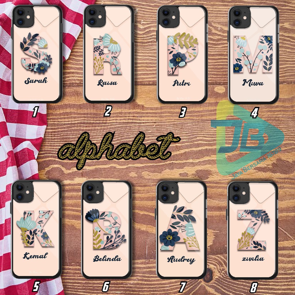 Hardcase 2D glossy ALPHABET vivo V7+ Y79 V9 Y85 Y89 V11 Z3i Y97 V11 Y75 V15 V17 S1 Z1 Z5X pro JB2274