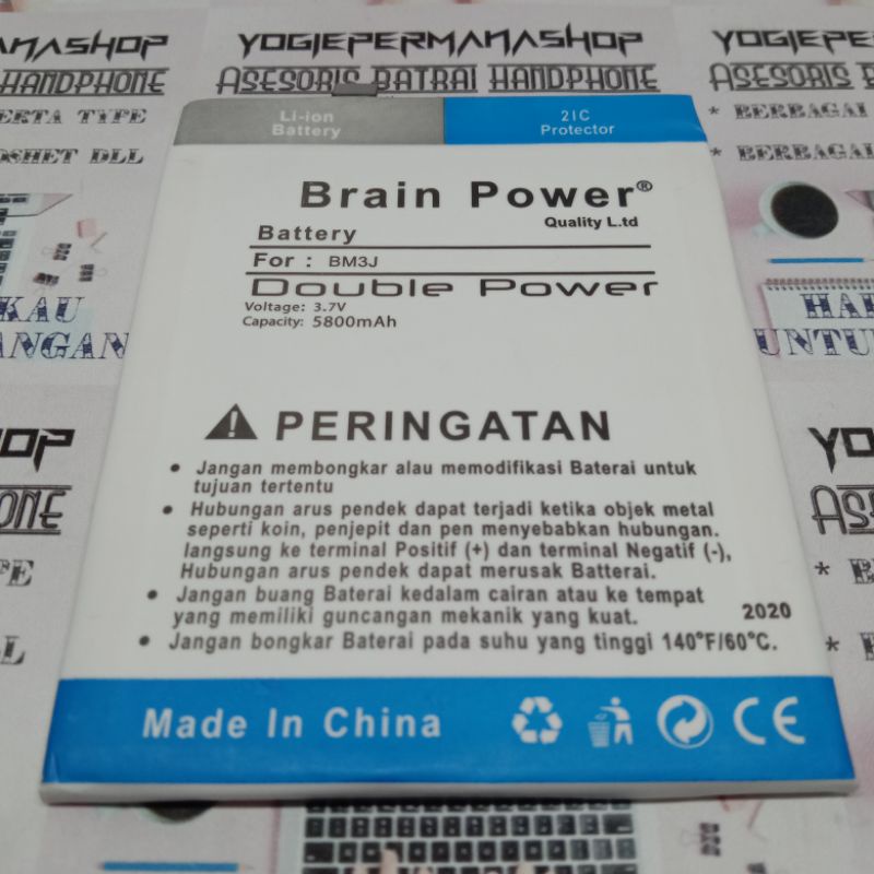 BATRE BATERAI BATTERY XIAOMI MI 8 LITE MI 8 LTE BM3J BM-3J BM 3J BRAIN DOUBLE POWER (5800 mAh) 2IC