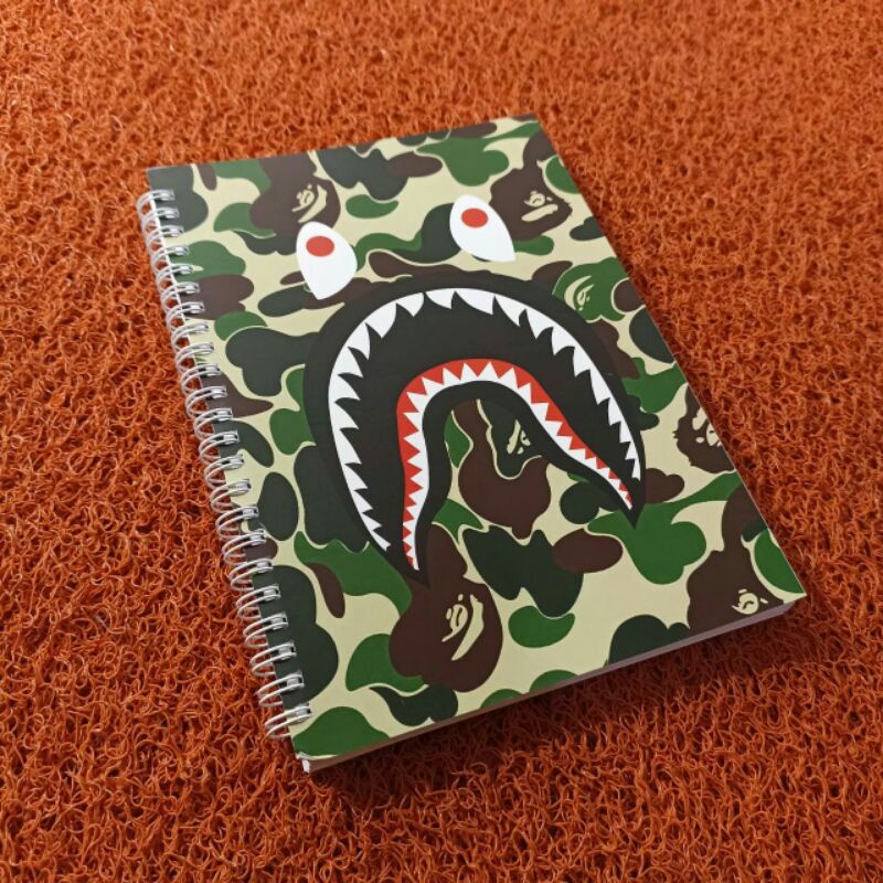 

notebook BAPE a bathing ape