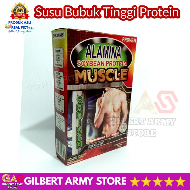 GILBERT ARMY STORE Susu Kedelai Bubuk Protein  400 gram Premium Alamina