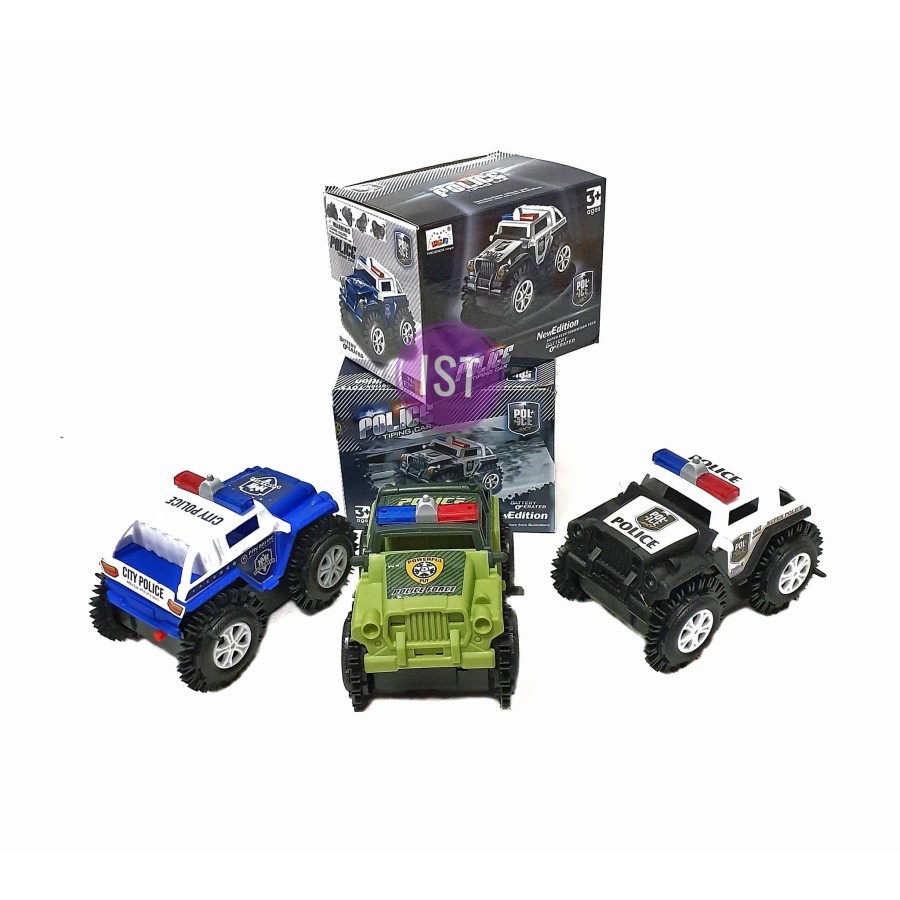 mwn.toys Mobil Baterai Police Tiping Car No.M11-B