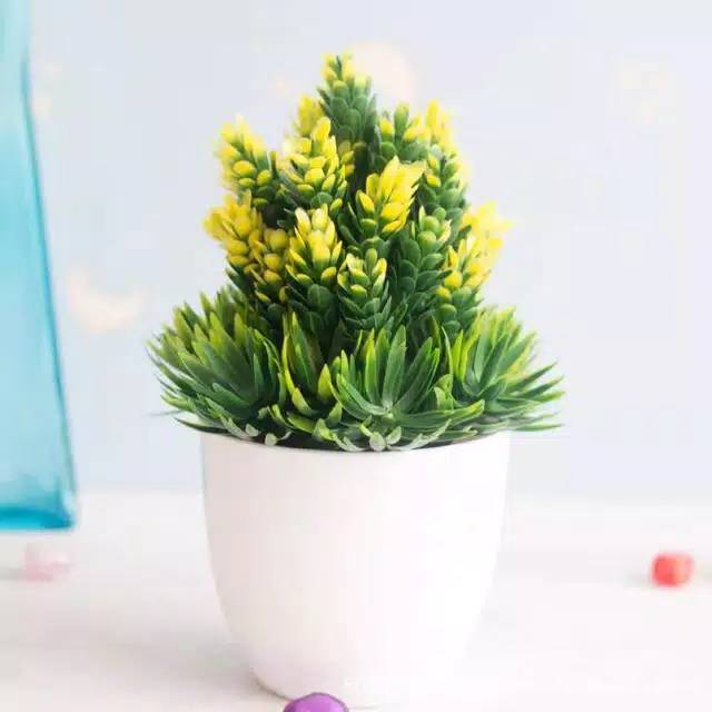 NM349 Bunga plastik / Pajangan bunga Artifisial / motif nanas buatan/Vas Bulat-4