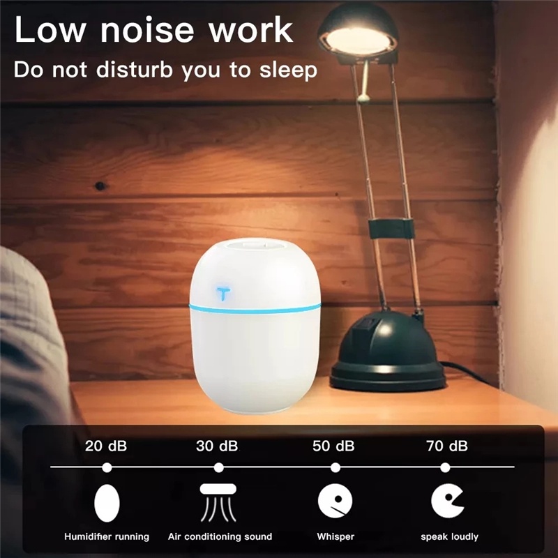 200 Ml Mini Ultrasonic Air Humidifier Usb Minyak Esensial Diffuser Pembersih Udara Mobil Aroma Anion Pembuat Kabut untuk Rumah Mobil dengan LED Lampu Malam