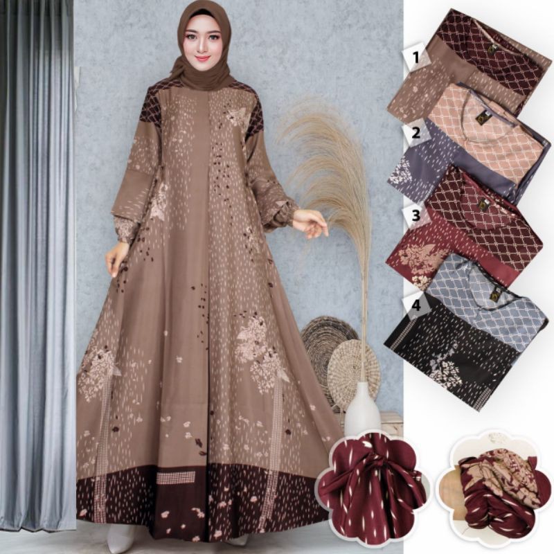 Gamis maxmara luxury / gamis motif / gamis formal kondangan