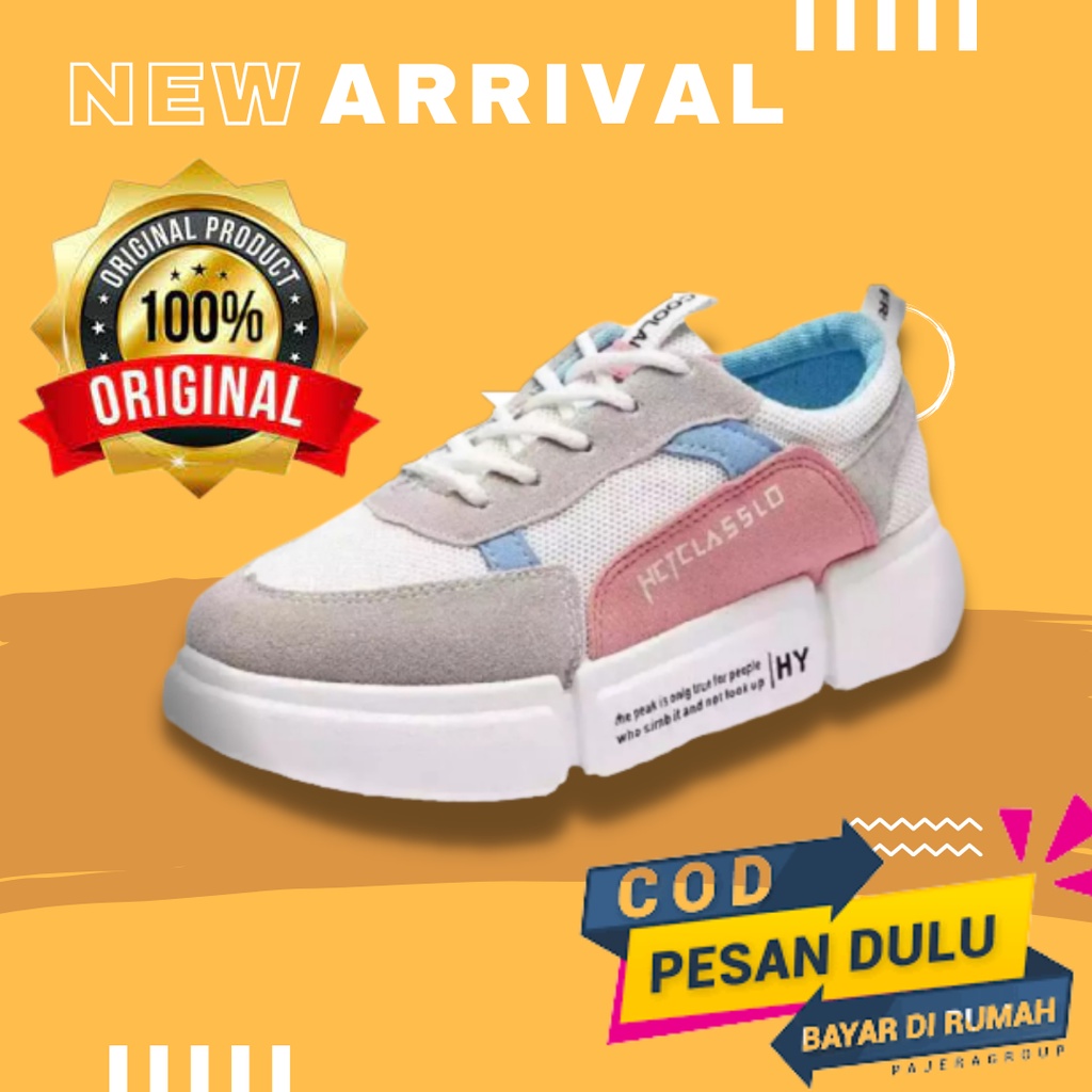 Sepatu Cewek Kekinian Sneakers Murah  Keren Model Terbaru/Sepatu Wanita Sneakers Terbaru Murah Kekin