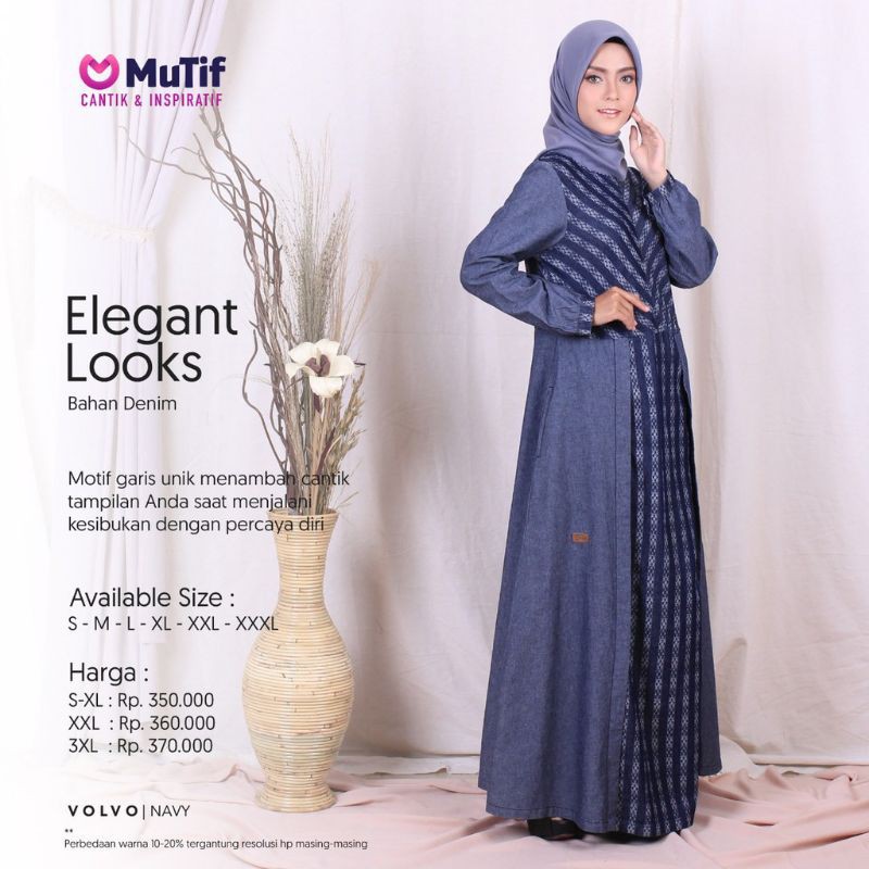 Gamis Mutif Denim Volvo