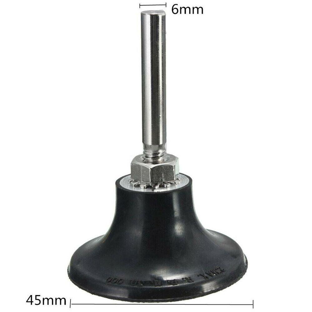 [Elegan] Sanding Disc Pengganti Sekrup Hitam Rotary Poles 6mm Shank Lock Tray Stand